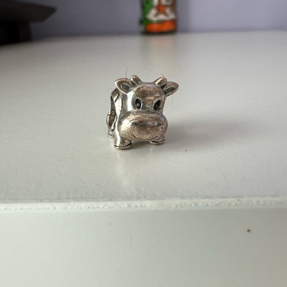 Authentic Pandora Silver 925 ALE Cow Charm